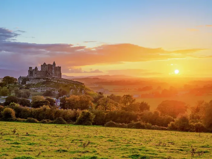 Framed Print : Rock of Cashel at sunset, Cashel, County Tipperary, Ireland Framed Print : Rock of Cashel at sunset, Cashel, County Tipperary, Ireland