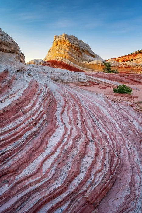 Framed Print : Rock curves at White Pocket in Vermilion Cliffs National Monument, Arizona, USA Framed Print : Rock curves at White Pocket in Vermilion Cliffs National Monument, Arizona, USA
