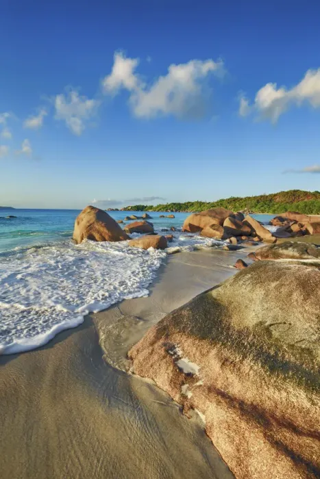 Framed Print : Rock formation at Anse Lazio - Seychelles, Praslin, Anse Lazio - Indian Ocean Framed Print : Rock formation at Anse Lazio - Seychelles, Praslin, Anse Lazio - Indian Ocean
