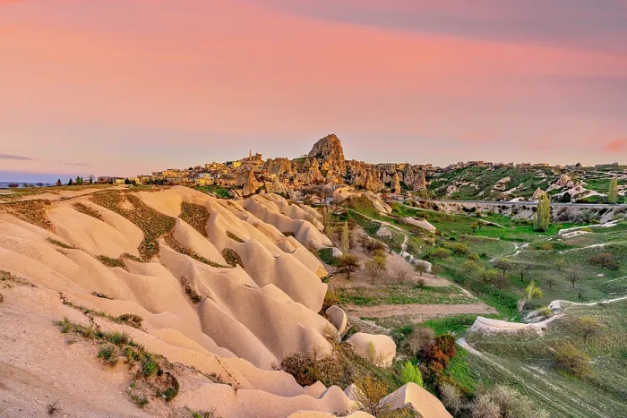 Framed Print : Rock formations at sunset, Uchisar, Cappadocia, Nevsehir Province, Central Anatolia, Turkey Framed Print : Rock formations at sunset, Uchisar, Cappadocia, Nevsehir Province, Central Anatolia, Turkey