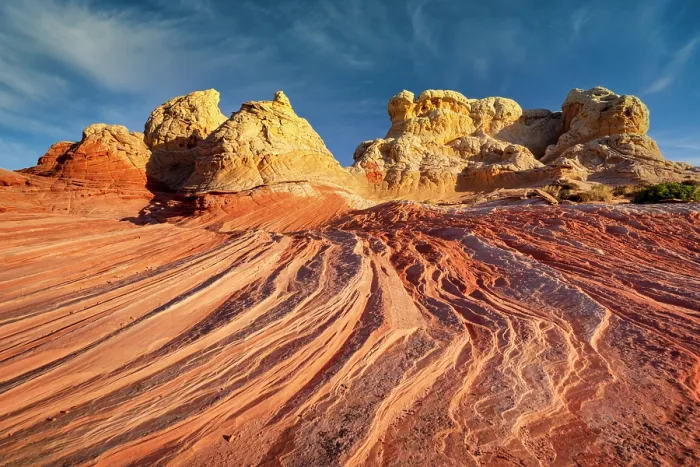 Framed Print : Rock patterns at White Pocket in Vermilion Cliffs National Monument, Arizona, USA Framed Print : Rock patterns at White Pocket in Vermilion Cliffs National Monument, Arizona, USA