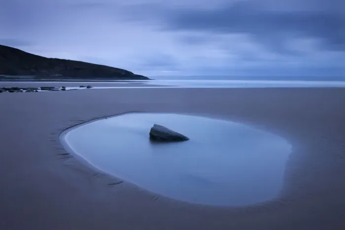 Framed Print : Rockpool on the sandy Southerndown beach at dawn, Dunraven Bay, Glamorgan Heritage Coast Framed Print : Rockpool on the sandy Southerndown beach at dawn, Dunraven Bay, Glamorgan Heritage Coast