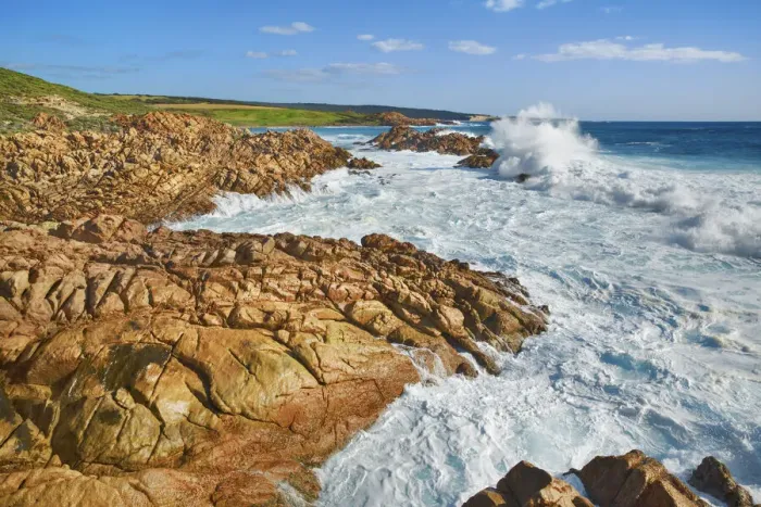 Framed Print : Rocky coast and surf at Canal Rocks - Australia, Western Australia, Southwest