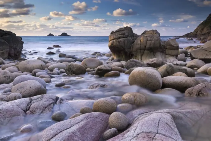 Framed Print : Rocky cove at Porth Nanven near Lands End, Cornwall, England. Winter (December) Framed Print : Rocky cove at Porth Nanven near Lands End, Cornwall, England. Winter (December)