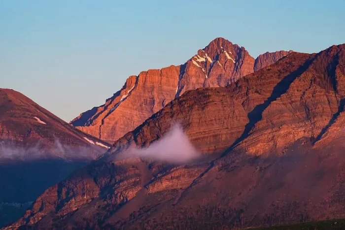 Framed Print : Rocky Mountains at sunrise with fog patches. Waterton Lakes National Park, Alberta, Canada Framed Print : Rocky Mountains at sunrise with fog patches. Waterton Lakes National Park, Alberta, Canada