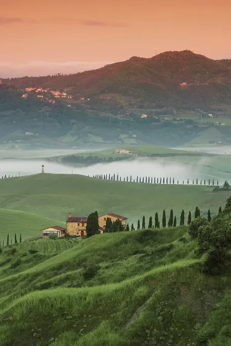 Framed Print : Rolling hills around the town of Volterra, Tuscany, Italy Framed Print : Rolling hills around the town of Volterra, Tuscany, Italy