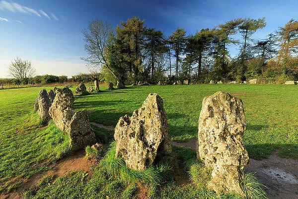 Rollright Stones, Little Rollright, Cotswolds, England, UK
