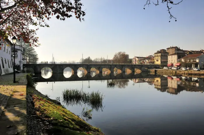 Framed Print : The roman bridge of Chaves. Tras os Montes, Portugal Framed Print : The roman bridge of Chaves. Tras os Montes, Portugal