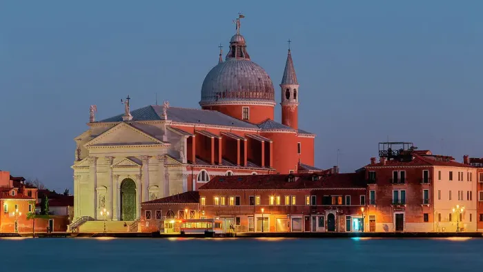 Framed Print : The roman catholic Chiesa del Santissimo Redentore at dusk, Giudecca, Venice, Veneto, Italy Framed Print : The roman catholic Chiesa del Santissimo Redentore at dusk, Giudecca, Venice, Veneto, Italy