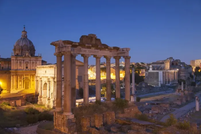 Framed Print : Roman forum (UNESCO World Heritage Site) at dusk, Rome, Lazio, Italy Framed Print : Roman forum (UNESCO World Heritage Site) at dusk, Rome, Lazio, Italy