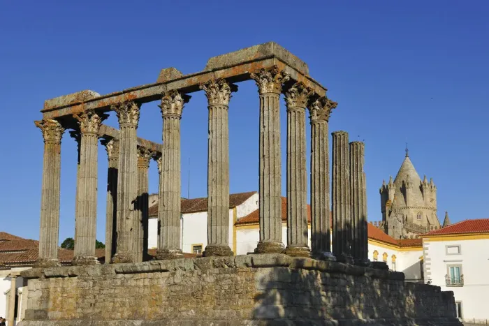 Framed Print : Roman Temple of Diana, a Unesco World Heritage Site. Evora, Portugal Framed Print : Roman Temple of Diana, a Unesco World Heritage Site. Evora, Portugal
