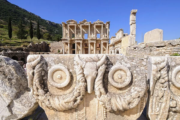 The roman theater of Ephesus. It was an ancient Greek city, and later a major Roman city