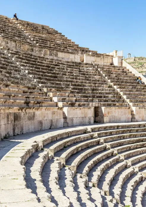 Framed Print : Roman Theatre, Amman, Jordan, Middle East, Asia