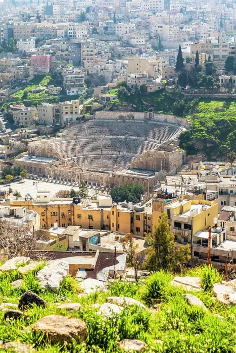 Framed Print : Roman Theatre, Amman, Jordan, Middle East, Asia