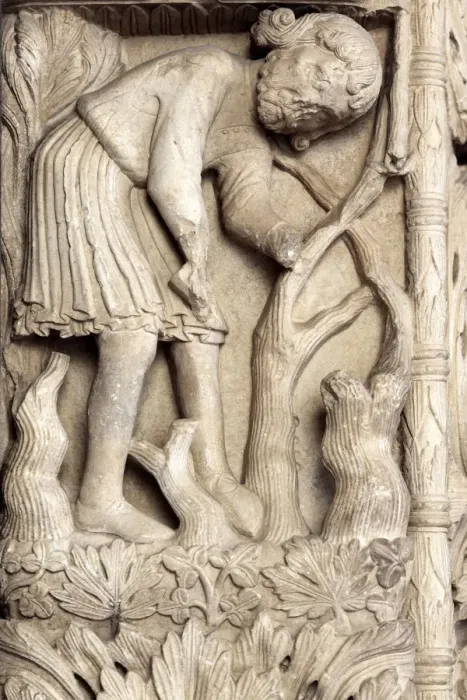 Framed Print : Romanesque portal by master sculptor Radovan (1240s), cathedral of St. Lawrence, Trogir Framed Print : Romanesque portal by master sculptor Radovan (1240s), cathedral of St. Lawrence, Trogir
