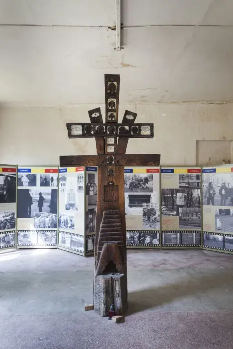 Framed Print : Romania, Banat Region, Timisoara, Permanent Exhibition of the 1989 Revolution, wooden Framed Print : Romania, Banat Region, Timisoara, Permanent Exhibition of the 1989 Revolution, wooden