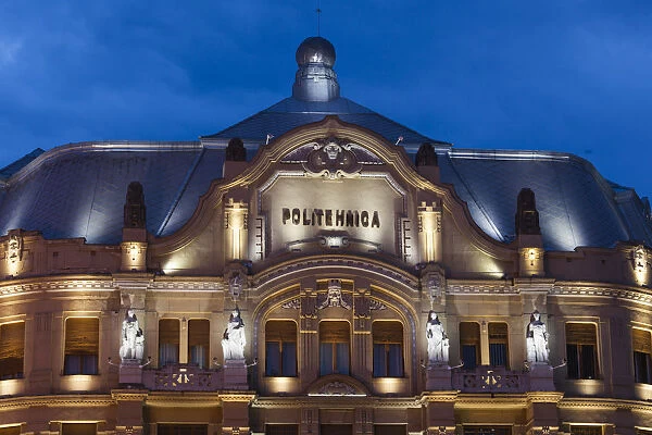 Romania, Banat Region, Timisoara, Piata Victoriei Square, Politechnic Institure, exterior