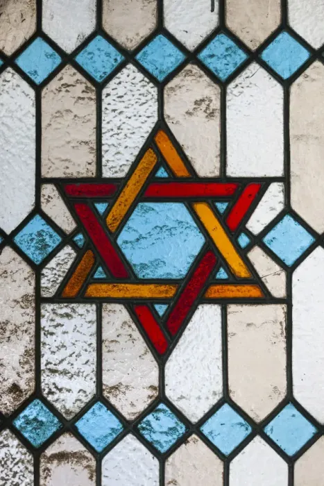 Framed Print : Romania, Bucharest, Tailors Synagogue, Star of David, stained-glass window detail Framed Print : Romania, Bucharest, Tailors Synagogue, Star of David, stained-glass window detail