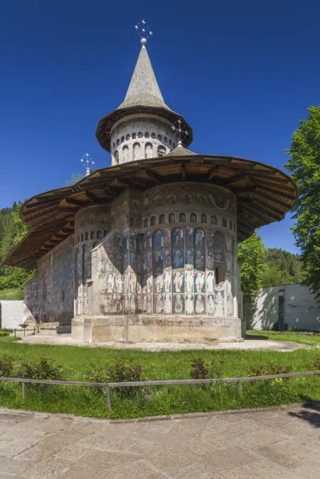 Framed Print : Romania, Bucovina Region, Bucovina Monasteries, Voronet, Voronet Monastery, 15th century Framed Print : Romania, Bucovina Region, Bucovina Monasteries, Voronet, Voronet Monastery, 15th century