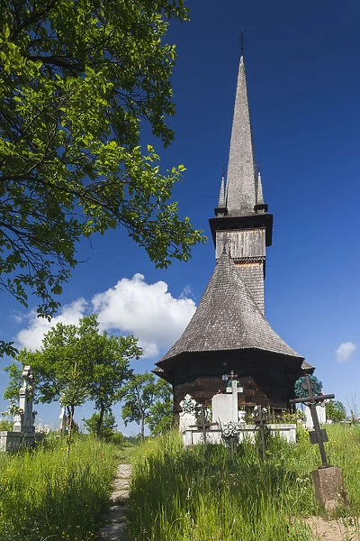Romania, Maramures Region, Plopis, Greco-Catholic wooden church