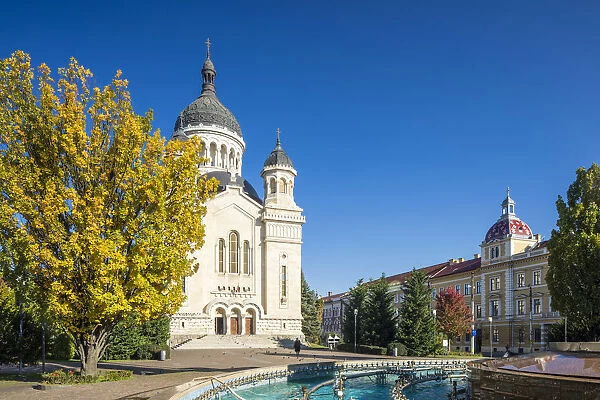 Romania, Transylvania, Cluj-Napoca. The Orthodox Dormition of the Theotokos Cathedral