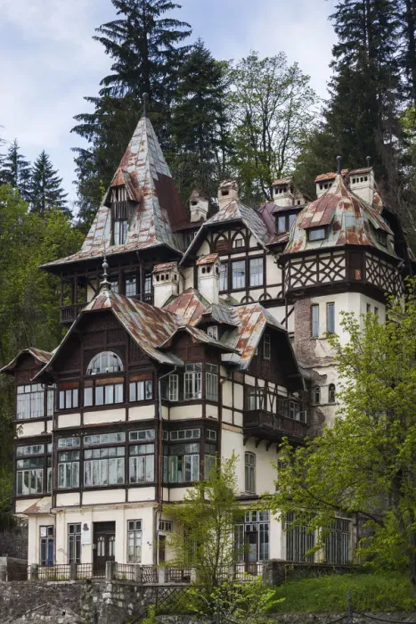 Framed Print : Romania, Transylvania, Sinaia, antique resort building Framed Print : Romania, Transylvania, Sinaia, antique resort building