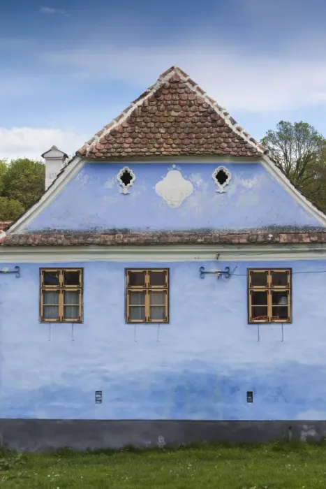 Framed Print : Romania, Transylvania, Viscri, traditional Romanian village, supported by Prince Charles of England