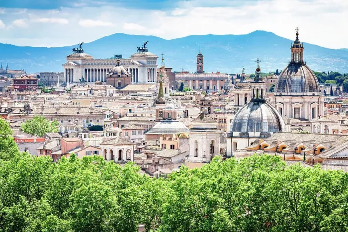 Framed Print : Rome skyline with domes of catholic churches and Altare Della Patria or Vittoriano, Rome, Lazio, Italy Framed Print : Rome skyline with domes of catholic churches and Altare Della Patria or Vittoriano, Rome, Lazio, Italy