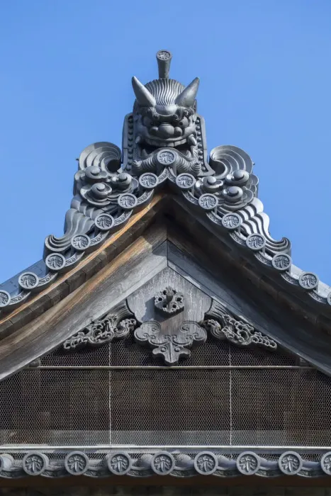 Framed Print : Roof detail of Shofuku-ji Temple, Fukuoka, Kyushu, Japan Framed Print : Roof detail of Shofuku-ji Temple, Fukuoka, Kyushu, Japan