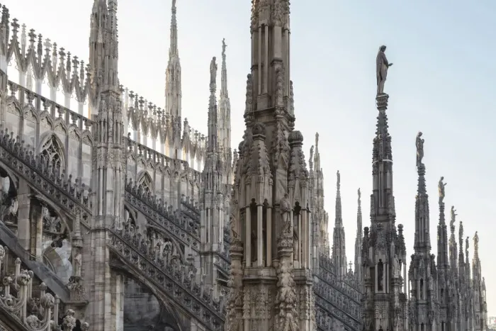 Framed Print : On the rooftop of the Duomo di Milano, among the white marble spiers, Milano, Lombardy Framed Print : On the rooftop of the Duomo di Milano, among the white marble spiers, Milano, Lombardy