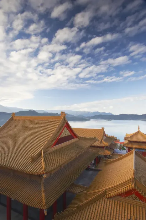 Framed Print : Rooftop of Wenwu Temple, Sun Moon Lake, Taiwan Framed Print : Rooftop of Wenwu Temple, Sun Moon Lake, Taiwan