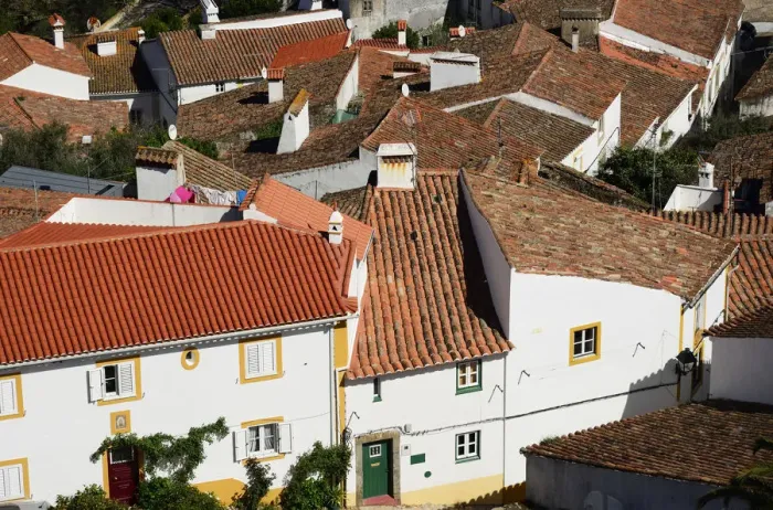 Framed Print : Rooftops of the historical village of Castelo de Vide. Alentejo, Portugal Framed Print : Rooftops of the historical village of Castelo de Vide. Alentejo, Portugal