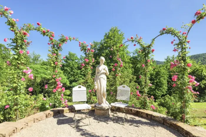 Framed Print : The Rosenneuheitengarten, Beutig, Baden-Baden, Black Forest, Baden-Wurttemberg, Germany