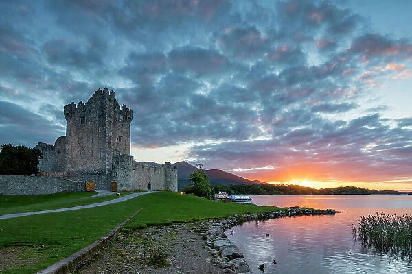 Ross Castle at Sunset, Killarney, Co. Kerry, Ireland