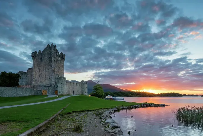 Framed Print : Ross Castle at Sunset, Killarney, Co. Kerry, Ireland Framed Print : Ross Castle at Sunset, Killarney, Co. Kerry, Ireland