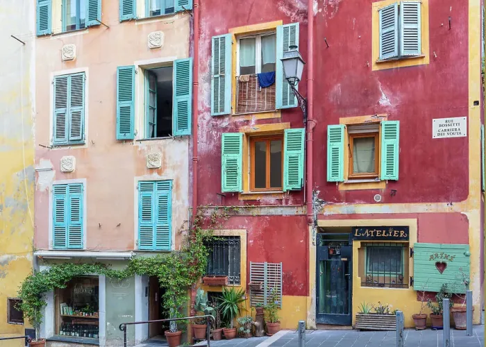Framed Print : Rossetti Street in the old town of Nice, Provence-Alpes-Cote d'Azur, France