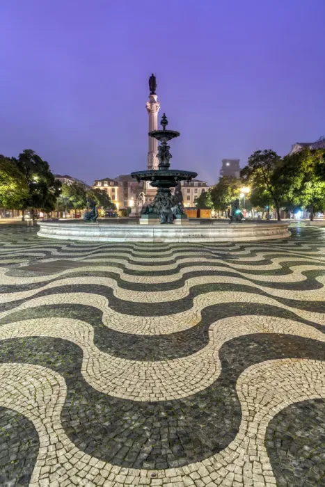 Framed Print : Rossio Square, Lisbon, Portugal Framed Print : Rossio Square, Lisbon, Portugal