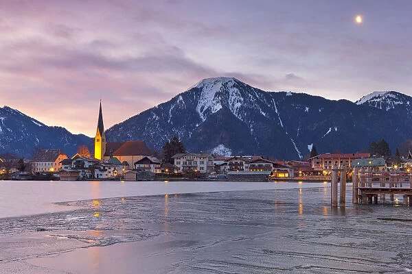 Rottach-Egern at Tegernsee Lake, District Miesbach, Upper Bavaria, Germany