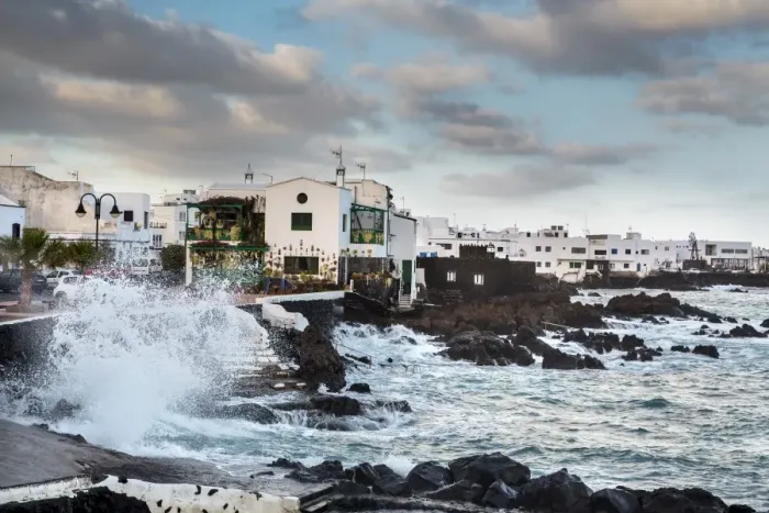 Framed Print : Rough sea, Punta de Mujeres, Lanzarote, Canary Islands, Spain Framed Print : Rough sea, Punta de Mujeres, Lanzarote, Canary Islands, Spain