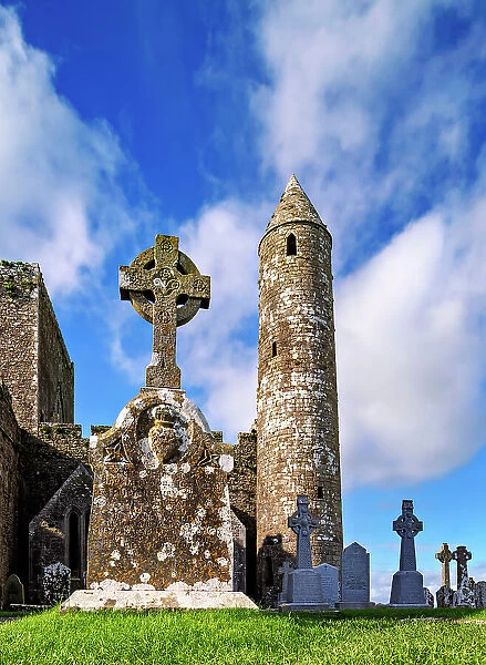 The Round Tower at Rock of Cashel, Cashel, County Tipperary, Ireland