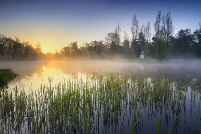 Framed Print : Rousseau Island in the Woerlitzer Park, Dessau-Woerlitzer Gardenreich, World Heritage Site, Saxony-Anhalt, Germany Framed Print : Rousseau Island in the Woerlitzer Park, Dessau-Woerlitzer Gardenreich, World Heritage Site, Saxony-Anhalt, Germany