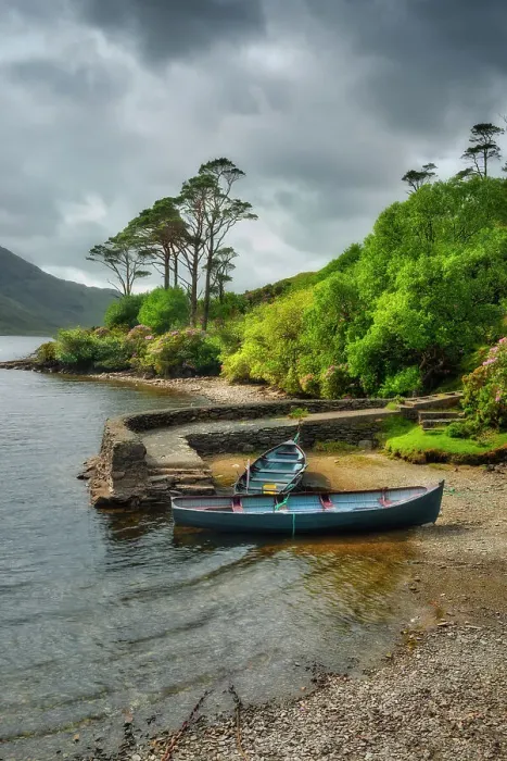 Framed Print : Rowing boat at Doo Lough, Doolough Valley, Wild Atlantic Way, Connemara Loop, Co Mayo, Republic of Ireland, Europe Framed Print : Rowing boat at Doo Lough, Doolough Valley, Wild Atlantic Way, Connemara Loop, Co Mayo, Republic of Ireland, Europe