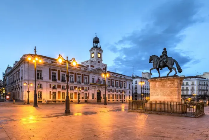 Framed Print : Royal House of the Post Office or Real Casa de Correos, Puerta del Sol square, Madrid Framed Print : Royal House of the Post Office or Real Casa de Correos, Puerta del Sol square, Madrid