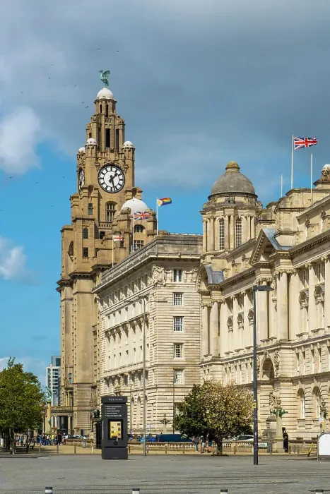 Framed Print : Royal Liver Building, Cunard Building and Port of Liverpool Building, Liverpool, Merseyside, England, UK Framed Print : Royal Liver Building, Cunard Building and Port of Liverpool Building, Liverpool, Merseyside, England, UK