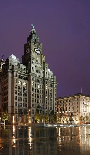 The Royal Liver Building is a Grade I listed building located in Liverpool, England