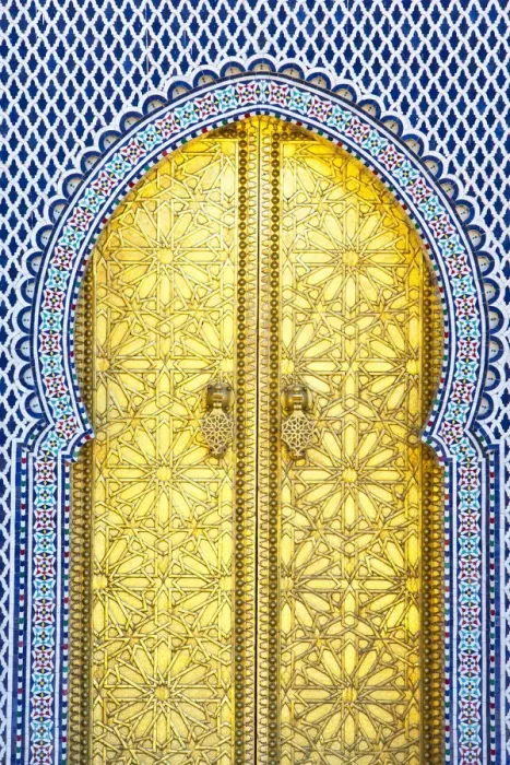 Framed Print : Royal Palace Door, Fes, Morocco Framed Print : Royal Palace Door, Fes, Morocco