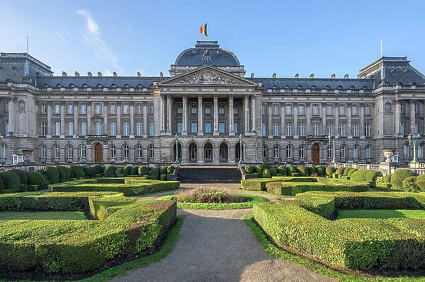 Royal palace in the morning light, Brussels, Belgium
