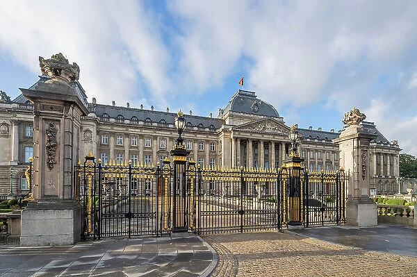 Royal palace in the morning light, Brussels, Belgium