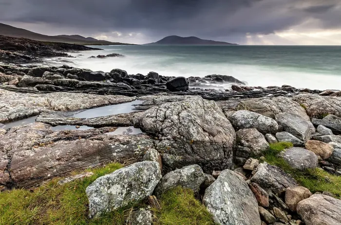 Framed Print : Rugged coastline, Isle of Harris, Outer Hebrides, Scotland Framed Print : Rugged coastline, Isle of Harris, Outer Hebrides, Scotland
