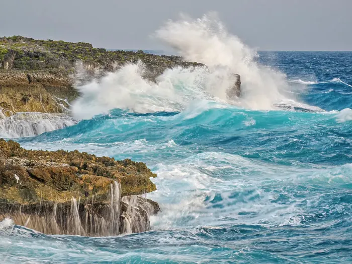 Framed Print : The rugged ironshore on the Caribbean Sea at Pedro St. James on Grand Cayman, Cayman Islands, British West Indies Framed Print : The rugged ironshore on the Caribbean Sea at Pedro St. James on Grand Cayman, Cayman Islands, British West Indies